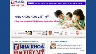 Thiết kế Web Nha Khoa Hoa Việt Mỹ