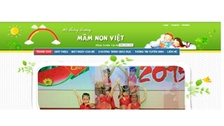 Thiết Kế Web Trường Mầm Non Việt