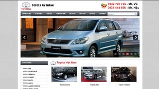 Thiết kế Web Toyota An Thành